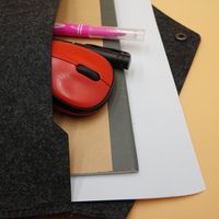Carpeta de sobre A4/A5 multifunción con logotipo personalizado funda de archivo de fieltro funda de almacenamiento bolsa de documentos con correa/botón carpeta de archivos de fieltro