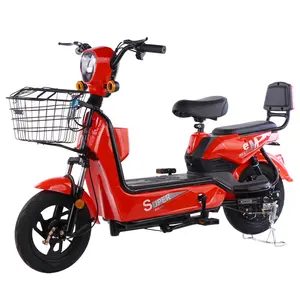 De loisirs Électrique Scooter Vélo Électrique Fiable Fournisseur Recommander Noir 48V 350W Ville Électronique En Acier LED Phare 12ah