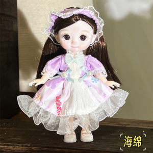 Nueva 16 cm BJD Mini muñecas 13 articulación móvil niña bebé 3D ojos grandes hermosa DIY <span class=keywords><strong>muñeca</strong></span> de juguete vestir moda <span class=keywords><strong>muñeca</strong></span> conjunta para niñas - Product Image 6