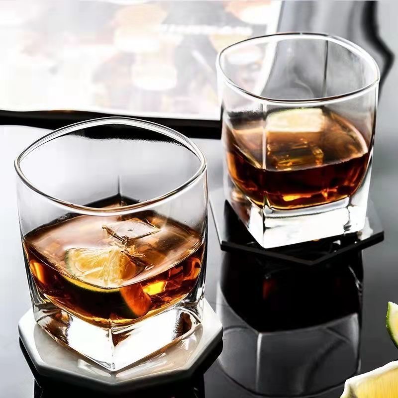 Cocktail Barware Rock Whisky Glass Custom Logo Old Fashioned Whiskey Glass