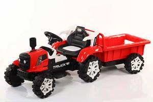 Trattore Elettrico per Bambini <span class=keywords><strong>con</strong></span> Benna, Auto Giocattolo Cavalcabile per Bambini dai 2 agli 8 Anni, Auto Elettrica a Quattro Ruote Ricaricabile - Product Image 4