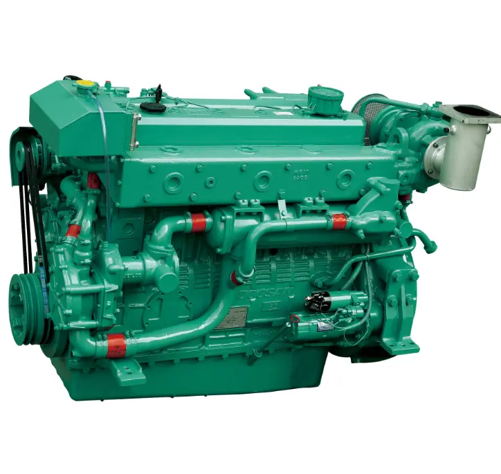 Оригинальный двигатель с водяным охлаждением <span class=keywords><strong>235</strong></span> кВт Doosan MD196TI для морского использования