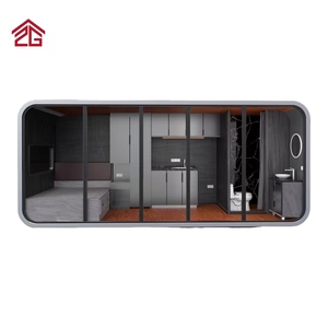 Casas cabina contenedor moderno personalizado CASA ESTRELLA DE ACERO portátil para playa bosque <span class=keywords><strong>Oficina</strong></span> todo 20 pies Luxe blanco 3 años 30-40 años - Product Image 3
