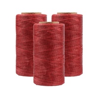 Fil de couture en polyester ciré plat de 0.8mm pour la couture de chaussures