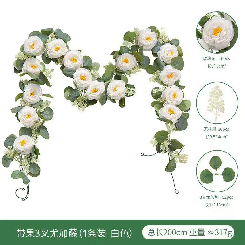 Caña de eucalipto rosa (blanca)