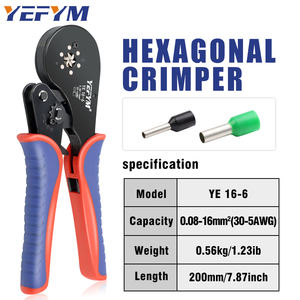 Европейские ручные обжимные клещи для трубчатых изолированных клемм из высокоуглеродистой стали, с возможностью OEM-производства, холодной прессовки - Product Image 2