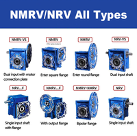 Réducteur à vis sans fin NMRV avec bride d'entrée pour connexion directe au moteur, rapport 5:1-100:1, 0,2 CV-20 CV