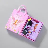 YANYE 28 pièces/boîte – Coffret cadeau princesse mignon avec peigne rouge et lunettes de soleil – Accessoires de cheveux pour bébé fille, épingles et pinces à cheveux pour femmes