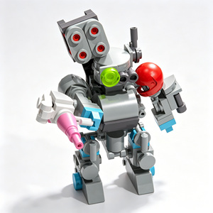 Kit de juguetes educativos STEM prácticos, robot BB Mecha Warrior, bloques de construcción DIY, juego creativo de bloques de montaje para niños - Product Image 6
