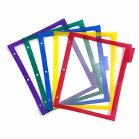 Feuillets transparents en plastique PP A4 personnalisés, imperméables, avec intercalaires pour dossiers et onglets, couleurs personnalisables pour usage bureautique et scolaire