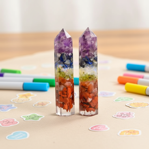 Decorazioni in Resina con <span class=keywords><strong>Ametista</strong></span> Naturale <span class=keywords><strong>e</strong></span> <span class=keywords><strong>Occhio</strong></span> <span class=keywords><strong>di</strong></span> <span class=keywords><strong>Tigre</strong></span>, Prismi Esagonali, Pietre Frantumate per Casa <span class=keywords><strong>e</strong></span> Ufficio - Product Image 6