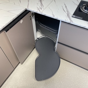 Organisateur d'angle magique pour armoire de cuisine, <span class=keywords><strong>plateau</strong></span> pivotant, organisateur de cuisine - Product Image 5