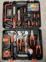 Ensemble de boîte à outils à main professionnel, kit d'équipement de réparation combiné, outils ménagers polyvalents avec tournevis pour la maison et la voiture