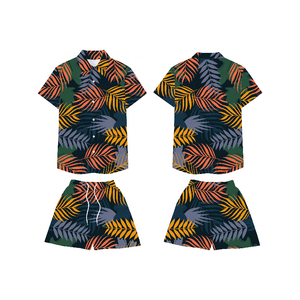 Camicia Hawaiana Estiva a Maniche Corte con Stampa Sublimatica OEM, Camicie e Pantaloncini Personalizzati con Stampa Digitale per <span class=keywords><strong>Uomo</strong></span> - Product Image 3