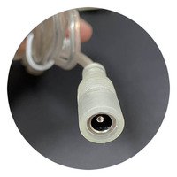 Connecteur d'alimentation CC femelle transparent de 1,5 m de longueur pour LED, 5,5*2,1 0,5 20AWG