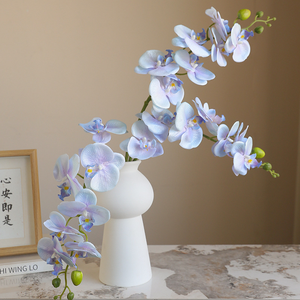 Fleurs artificielles en latex d'orchidées <span class=keywords><strong>Cymbidium</strong></span> blanches Real Touch pour la remise des diplômes ou les décorations d'Halloween - Product Image 2