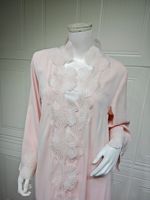 Abaya modeste ouverte Ramadan avec décoration florale, cardigan long musulman, Arabie Saoudite, Dubaï, vêtements islamiques, abaya pour femmes, robe musulmane