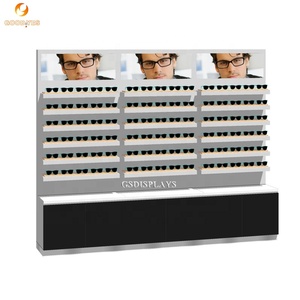 Kiosco de exhibición de gafas de sol moderno al por menor, respetuoso con el medio ambiente para unidad de gabinete de pared personalizada con <span class=keywords><strong>bonitas</strong></span> gafas de extremo superior para uso en tienda - Product Image 1