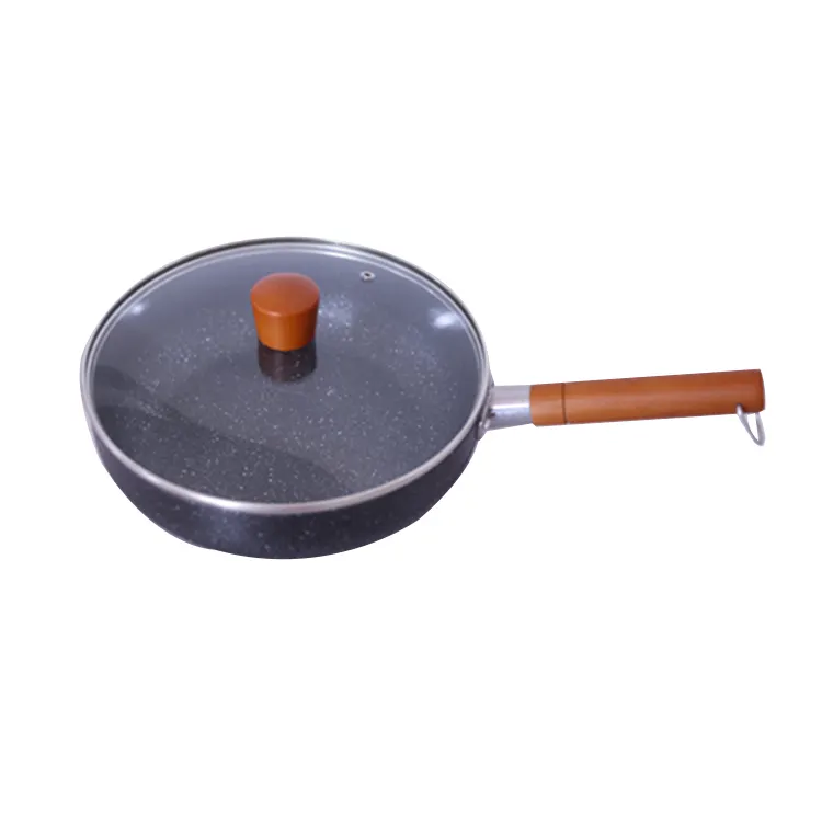 Competitive Price Customized Iron Pots And Pans 24CM Egg Frying Pan Non-stick With Lids