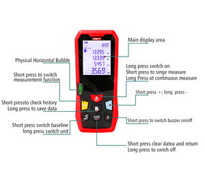 Misuratore di Distanza <span class=keywords><strong>Laser</strong></span> <span class=keywords><strong>Digitale</strong></span> UNI-T LM50A LM70A LM100A LM120A - Product Image 4