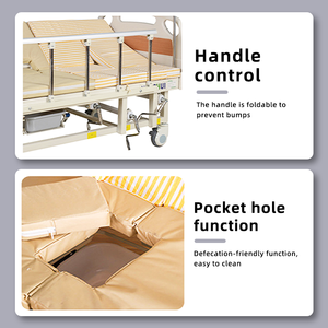 Многофункциональная Регулируемая медицинская Больничная койка для домашнего использования с функцией переворачивания сестринского ухода - Product Image 5