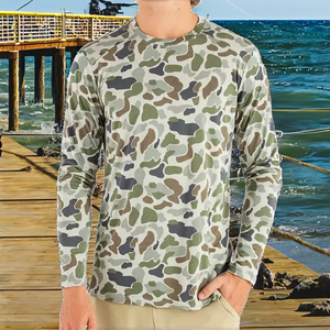 Sudadera de Pesca de Manga Larga con Protección Solar UPF 50, Impresión por Transferencia de Calor, Secado Rápido, Impermeable, Antibacteriana, Spandex/Poliéster - Product Image 2