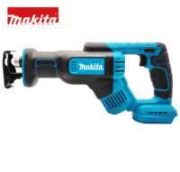 Scie sauteuse Makita 18V au lithium, scie sabre sans fil portable, outil électrique pour la taille des arbres et la coupe du bois