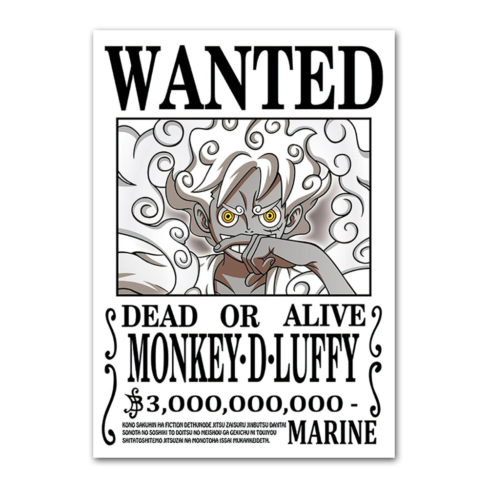 77スタイル30億キャンバスアニメポスター素材印刷ルフィゾロ