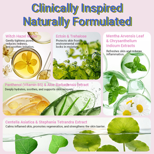 Tónico Calmante para Adolescentes de Marca Blanca OEM con Hamamelis y Centella Asiática, Hidratante, Calmante, Equilibrante del pH, Sin Sulfatos, Vegano, Cuidado de la Piel - Product Image 3