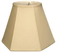 JLS-704 Atember aubende Hexagon Fabric Lampen schirme für Tisch lampen