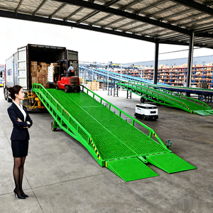 อุปกรณ์ปรับระดับแท่นวางระบบไฮดรอลิกขนาด12ตันทางลาดสำหรับยกรถบรรทุกในโกดัง - Product Image 3