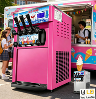 LEDE Nieuwe Automatische Dubbele Compressor Eenvoudig te Gebruiken Soft Serve IJs- en Yoghurtmachine voor Commercieel Gebruik in Dessertwinkels