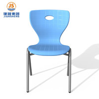 Chaise d'école en plastique empilable de conception moderne, vente chaude JS