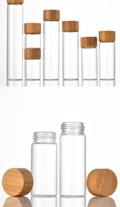 Dia 30mm Mini <span class=keywords><strong>Tube</strong></span> <span class=keywords><strong>En</strong></span> <span class=keywords><strong>Verre</strong></span> 55ML 65ml 85ml 100ml 110ml Pot De Stockage <span class=keywords><strong>En</strong></span> <span class=keywords><strong>Verre</strong></span> <span class=keywords><strong>Alimentaire</strong></span> Flacons Ronds <span class=keywords><strong>Tube</strong></span> Bouteille avec Bouchon À Vis <span class=keywords><strong>En</strong></span> Bois De Bambou - Product Image 6