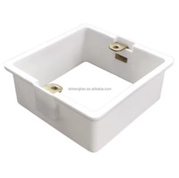 Maßgefertigte PVC-Flammschutz-Verteilerdose Typ 86 mit 2cm Stapelbarem Erweiterungsring für Schalter- und Steckdoseninstallation