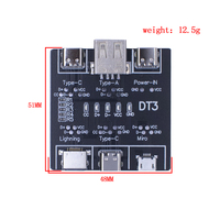 Carte de détection de câble de données UD11A03 DT3, testeur de câble USB pour IOS Type-C, testeur de court-circuit, interrupteur marche/arrêt, outil de test