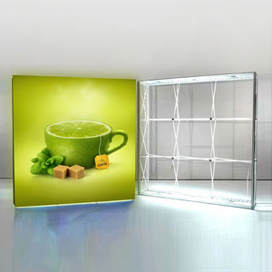 Xách tay Trọng lượng nhẹ nhôm quảng cáo hộp Đèn seg LED <span class=keywords><strong>Backlit</strong></span> pop-up triển lãm dấu hiệu hiện đại có thể gập lại kinh doanh ánh sáng treo - Product Image 6