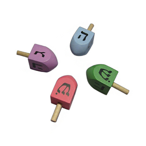 Buku catatan dekoratif <span class=keywords><strong>dreidel</strong></span> kayu Hanukkah <span class=keywords><strong>dreidel</strong></span> kayu untuk dekorasi meja pesta Yahudi Hanukkah - Product Image 2