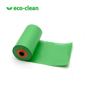 Eco-Clean personalizzato bicolore segnale cane cacca sacchetto dei rifiuti 2 colore (arancione verde) con dispenser Design semplice plastica Eco-friendly - Product Image 3