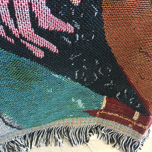 Wholesale High Quality Custom Cotton Woven Jacquard Sofa Cover <strong>Throw</strong> Blanket Woven <strong>Outdoor</strong> Multi-functional Blankets - Product Image 6