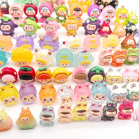 3D Cartoon Fruit Resin Miniatuur Poppenhuis Accessoires Dieren Figuurje Glow-in-the-dark Blind Bag Verrassing Kinderspeelgoed Groothandel