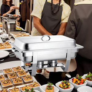 Sunnex Hôtel Restaurant Fournitures Gastronorm Casseroles Chauffe-plat Buffet en acier inoxydable Chauffe-plat Pot - Product Image 6