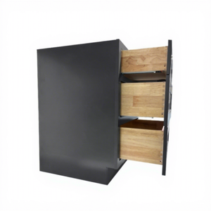 Armoires de cuisine directement du fabricant USA Armoires et accessoires de cuisine modernes Armoire modulaire en bois naturel avec tiroirs - Product Image 1