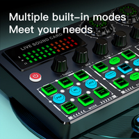 2025 V99 Kit d'équipement de Studio de podcast professionnel en plastique USB Live Stream Interface Audio changeur de voix enregistrement de carte son