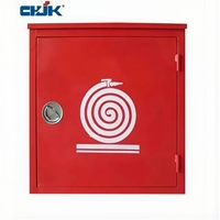 Armoire de rangement pour enrouleur de tuyau d'incendie Jinkai avec serrure, en acier au carbone et acier inoxydable, revêtement en poudre, équipement de lutte contre l'incendie
