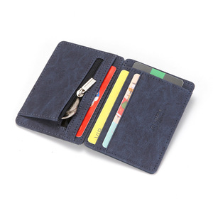 Slim Unisex PU <b>Wallet</b> With <b>Zip</b> Coin Pocket And Card Slots For Everyday Use - Product Image 4