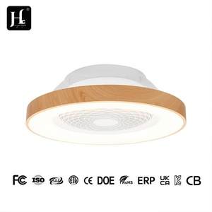 โคมไฟเพดานไม้ LED แสงวอร์มไวท์ 3500K Ra80 สไตล์เรสติก ติดตั้งบนพื้นผิว 220V ขนาดใหญ่ พร้อมรีโมทคอนโทรล รับประกัน 3 ปี สำหรับห้องนั่งเล่น - Product Image 1