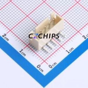 HCZZ0139-5 Wire-to-Board Pin Header Bent Lead Through Hole,P=2.54mm Connector 1x5P 2.5mm Right Angle Insert XH - Product Image 1