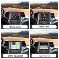Décodeur sans fil CarPlay et Android Auto pour système Uconnect 8,4 pouces Chrysler Dodge Jeep, avec commande vocale et mise en miroir de l'écran