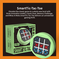 Jeu Électronique Smart Tic-Tac-Toe Digital Portable, Jouet de Puzzle et d'Éveil Éducatif